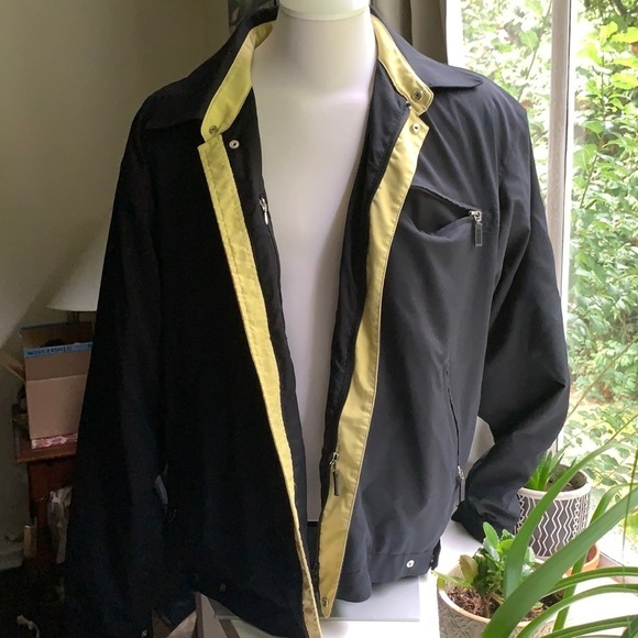 𝅺DESCENTE Men’s Full Zip Jacket Rain / Wind Jacket Fall Jacket - Picture 1 of 7